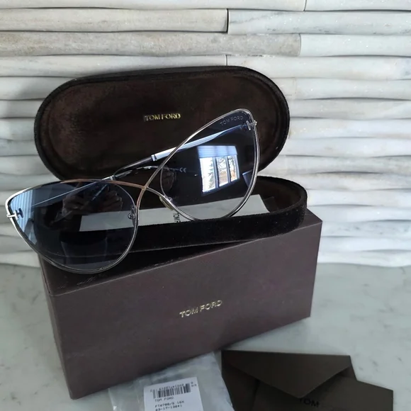 Tom Ford Silver Sunglasses - Picture 1 of 10